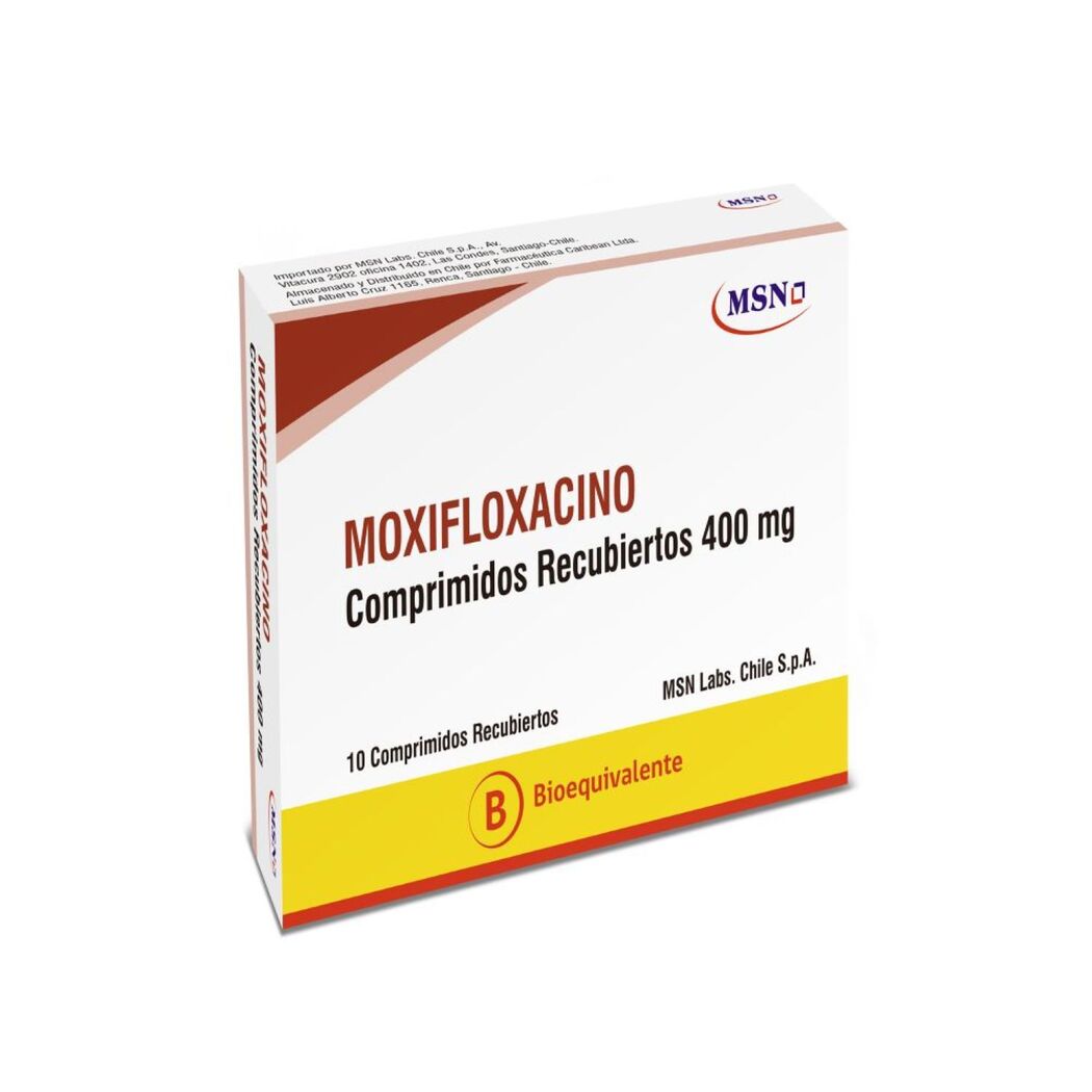 Moxifloxacino (B) 400mg  x 10 Comprimidos Recubiertos