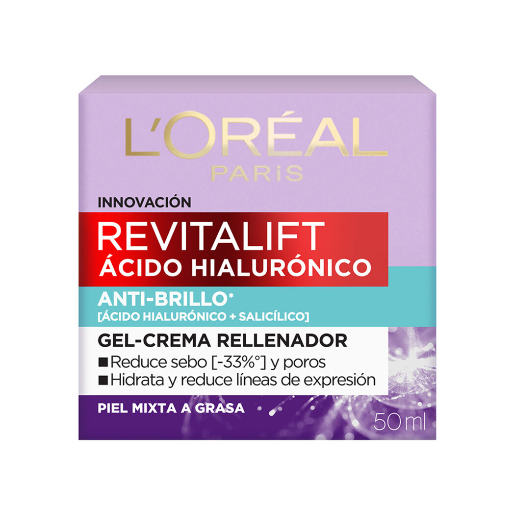Crema Gel Oil Control Revitalift Ácido Hialurónico 50ml