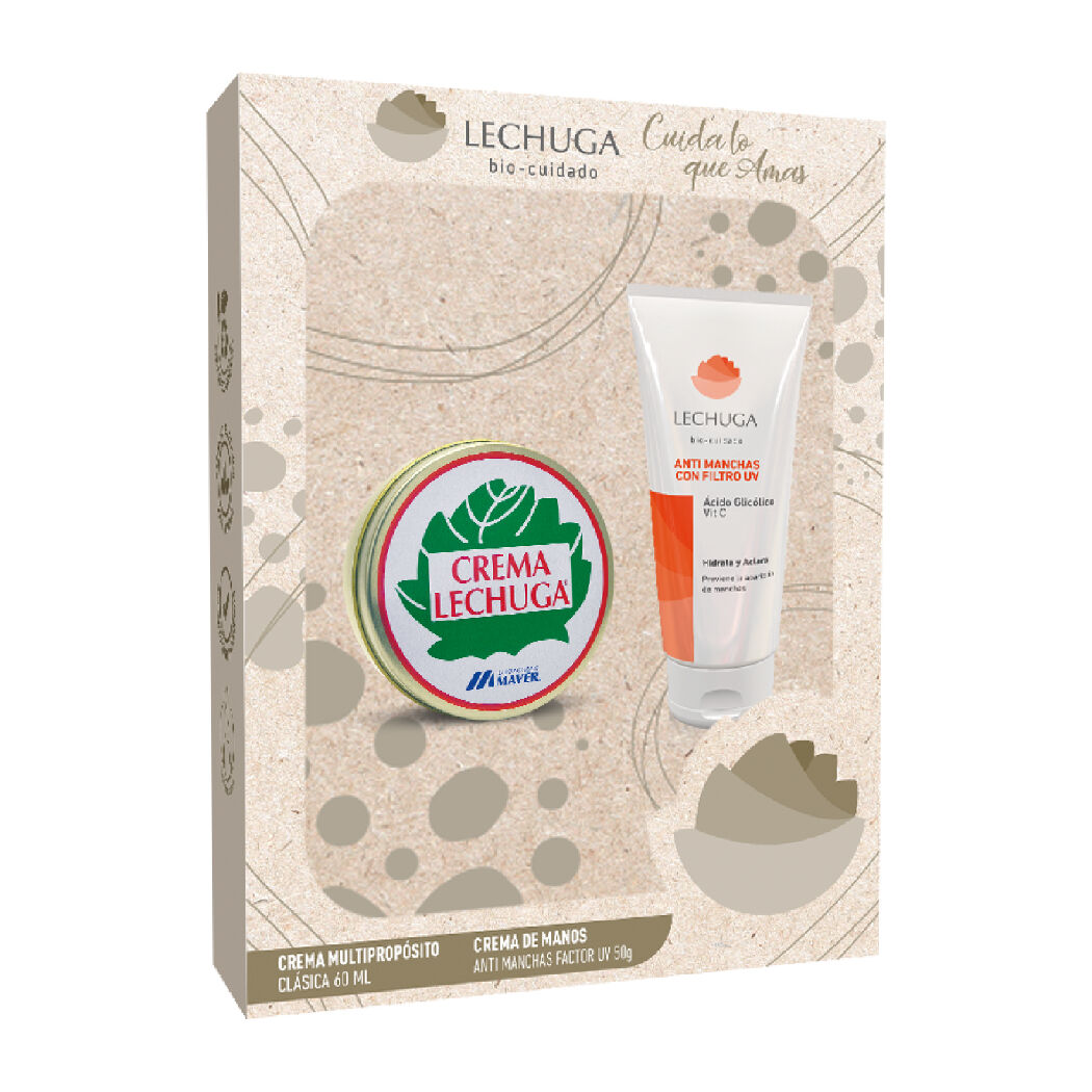 Crema Lechuga Clásica 60g + Manos Anti Manchas SPF30 50g