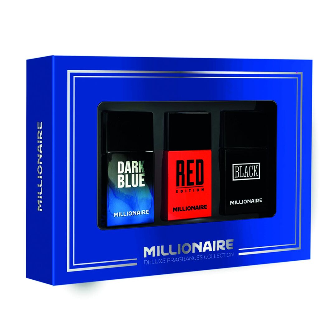 Set Millionaire Red Edition 30ml EDT + Millionaire Dark Blue 30ml EDT + Millionaire Black 30ml EDT