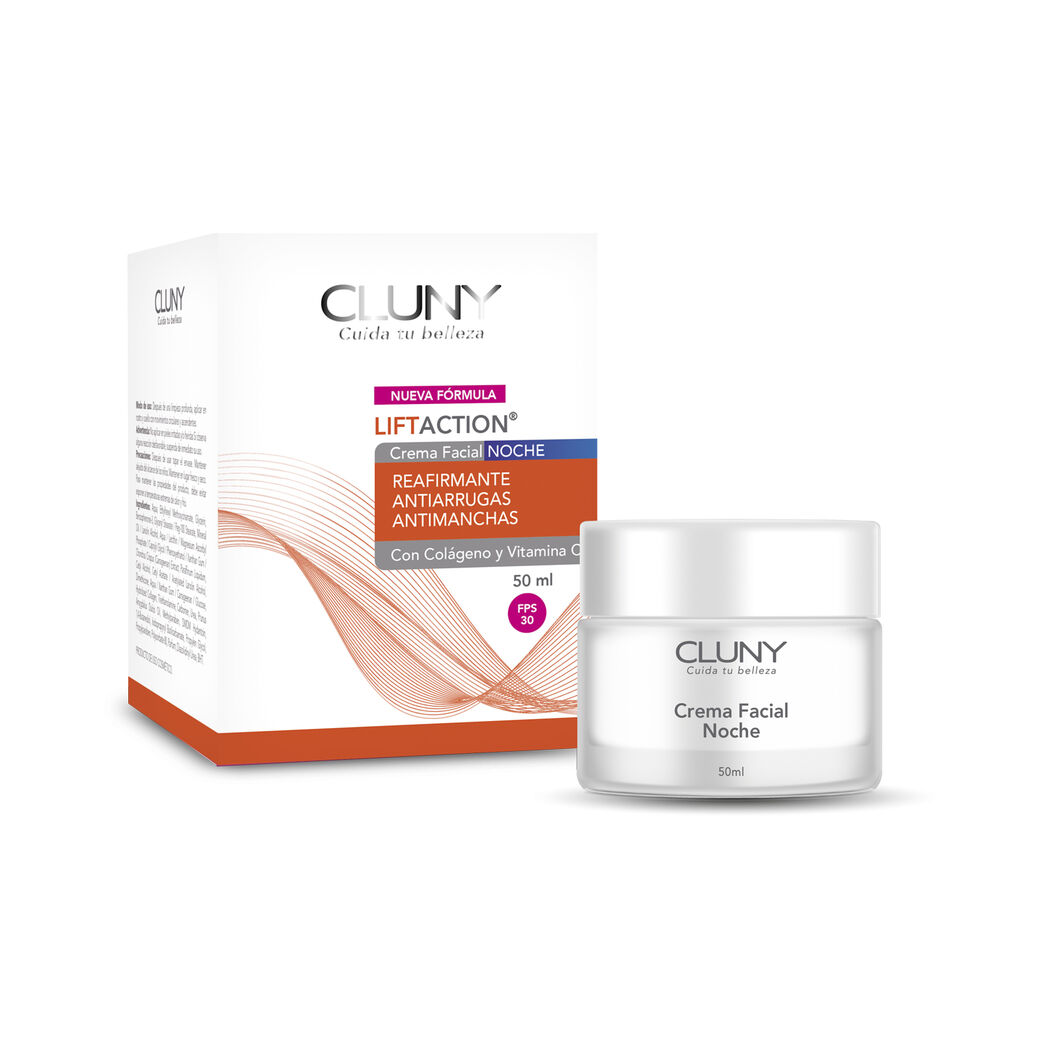 Crema colágeno noche y vitamina C Cluny Liftaction 50ml