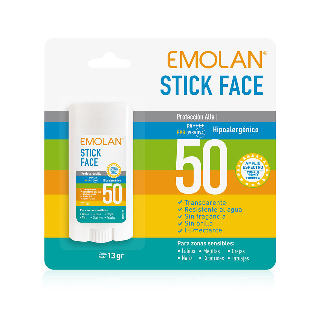 Emolan Stick Face Fps 50+ Protector Solar en Barra